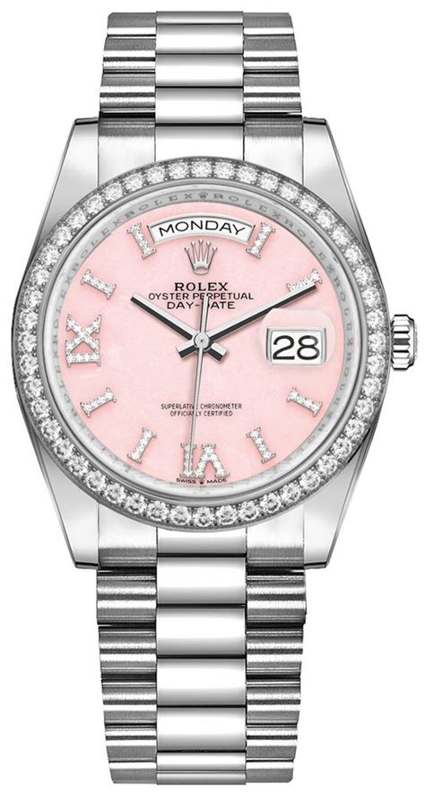 rolex quadrante rosa prezzo|rolex day date 36 donna.